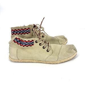 Toms Sand Alarco Desert Boots Boho Chukka Botas Aztec Lace Up